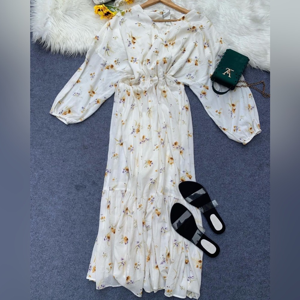 Quality floral cotton dress